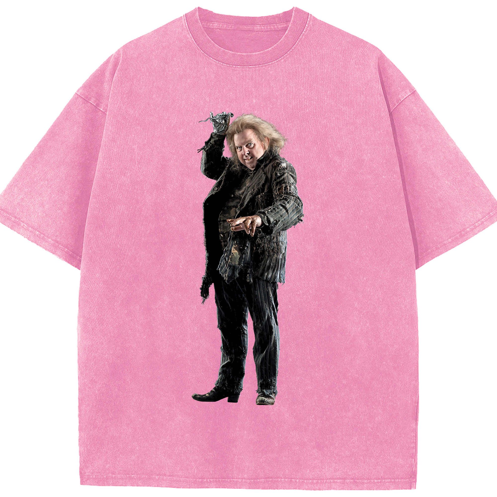 （画像用） Harry Potter ハリー・ポッターシリーズ 綿100% ヴィンテージ風 半袖Tシャツ（フロントプリント）
